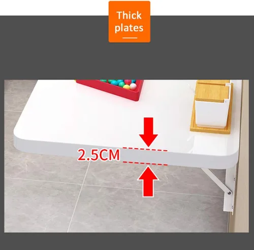 Vista 6 de Mesa plegable de pared, mesa de comedor de cocina, mesa flotante de pared, estante de garaje, escritorio de ordenador para oficina, escritorio