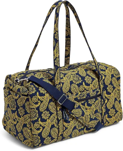 Vista 2 de Vera Bradley Women's Cotton Collegiate Large Travel Duffle Bag (Multiple Teams Available)