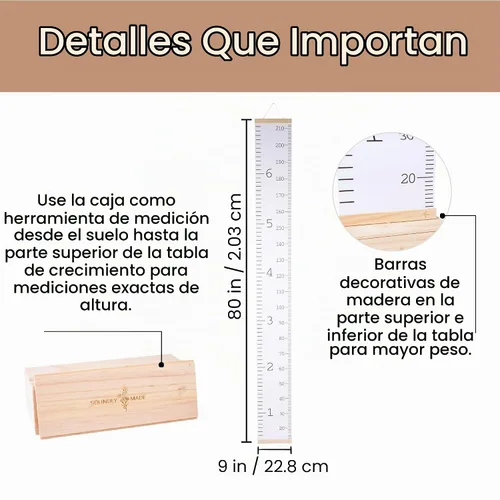 Vista 4 de Tabla de crecimiento para niños, tabla de altura para niños, tabla de pared