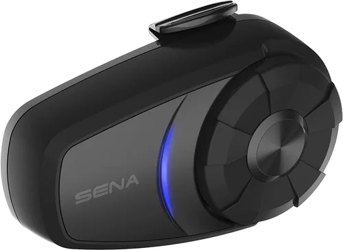 Vista 2 de Sena Sistema de comunicación de auriculares Bluetooth para motocicleta 10S, paquete doble (renovado)