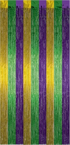 Vista 14 de 1 capa FR Gleam 'N Curtain (negro) accesorio de fiesta (1 unidad) (1/paquete)