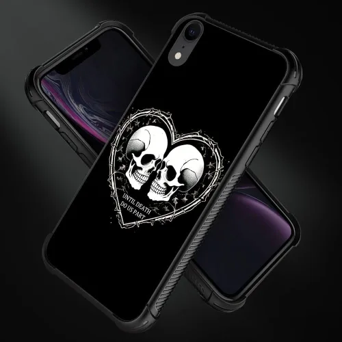Vista 156 de Funda compatible con iPhone XR, diseño de elefantes africanos para niñas, diseño de patrón a prueba de golpes, antiarañazos, carcasa trasera