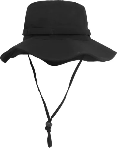 Vista 21 de Sombrero de pescador de ala ancha con protección UV, sombrero Boonie, sombreros de pesca, senderismo, safari, sombreros al aire libre para hombres