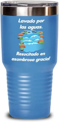 Vista 7 de Regalos católica cristianas vaso en espanol con versículos de la biblia para padres aguas