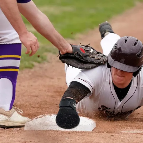Vista 8 de Gracfulcub Guante deslizante de béisbol, guante deslizante de béisbol y softbol, diseño ergonómico que protege los dedos (gesto de bandera)