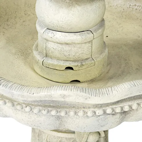 Vista 9 de Sunnydaze - Fuente de agua de 3 niveles de 51 pulgadas, fuente eléctrica para exteriores con parte superior de piña, función de agua para patio al