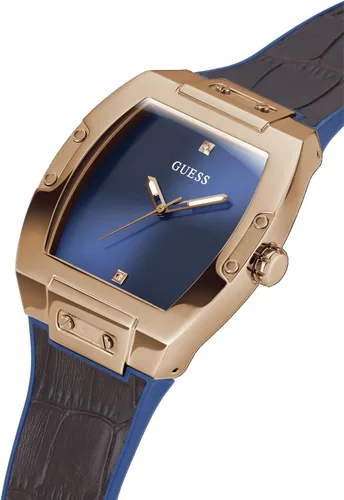 Vista 4 de GUESS Reloj multifunción con esfera expuesta en tono dorado