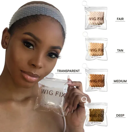 Vista 6 de The Wig Fix by The Renatural - Banda de agarre de silicona antideslizante, patentada, hipoalergénica, transpirable, ligera para un uso seguro en 5