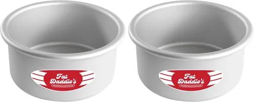 Vista 18 de Fat Daddio's Juego de moldes para pasteles redondos uniformes de aluminio anodizado de 4 niveles, profundidad de 2 pulgadas