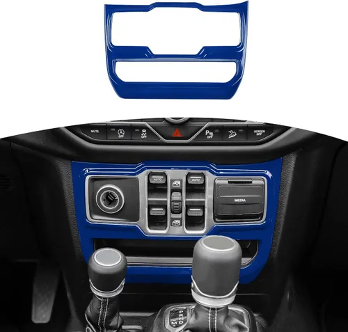 Vista 17 de RT-TCZ Cubierta de panel de interruptor de ventana para Jeep JL JLU Gladiator JT 2018-2024 Baby Blue Accesorios interiores