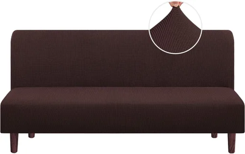 Vista 30 de PrinceDeco Funda elástica sin brazos para futón, funda deslizante para futón, funda para sofá de tamaño completo y cama de sofá de tamaño queen