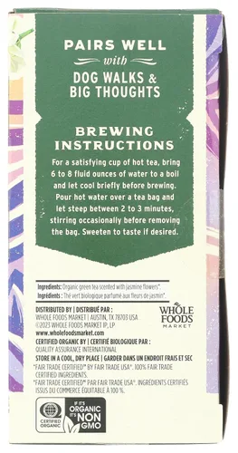 Vista 4 de Whole Foods Market, Té verde jazmín orgánico, 20