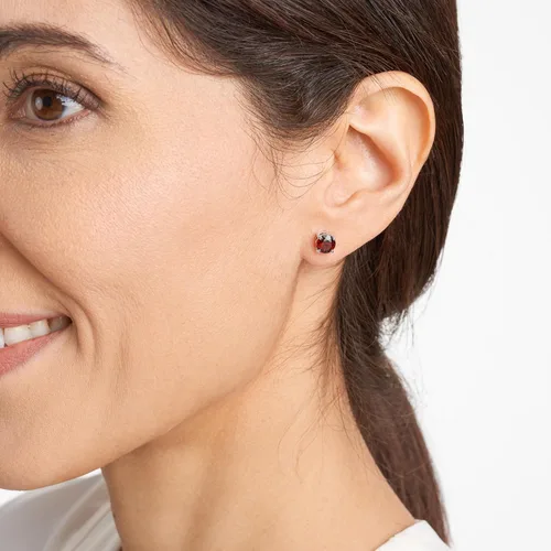 Vista 66 de Amazon Essentials Aretes redondos de plata de ley con piedra natal (anteriormente colección Amazon)