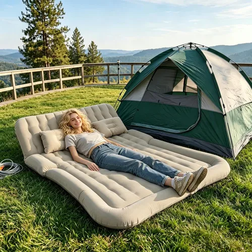 Vista 7 de Colchón de aire SUV cama inflable del coche gris