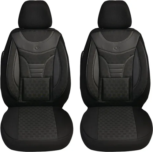 Vista 10 de BREMER SITZBEZÜGE Custom Car Seat Covers Compatible with VW T5 Multivan Driver & Passenger Set from 2003-2015 / Car Seat Covers Protective Cover 115