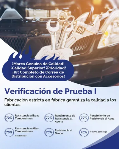 Vista 7 de ECCPP Kit de correa de distribución del motor con bomba de agua compatible con Chevrolet