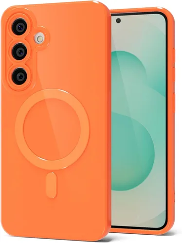 Vista 147 de Svanove Funda magnética de silicona para Samsung Galaxy S22, compatible con Magsafe, bonita funda para mujer, goma de gelatina brillante delgada