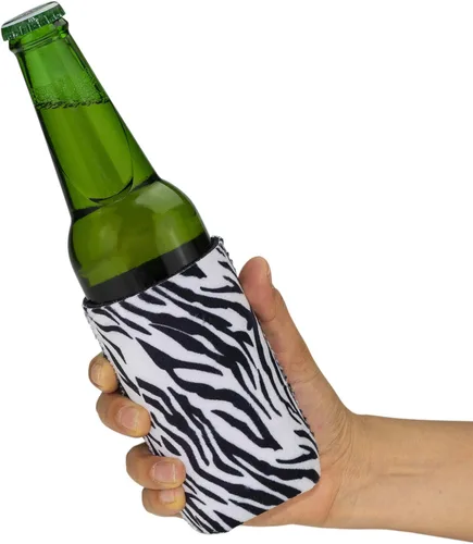 Vista 5 de Enfriador de latas delgado de neopreno de tela de terciopelo suave, fundas delgadas para latas de bebidas de 12 onzas para niñas, bodas, despedidas