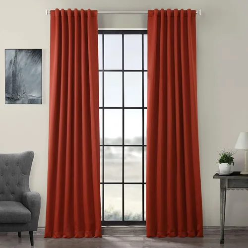 Vista 29 de HPD Half Price Drapes BOCH-171113-84, cortinas sólidas para oscurecer habitación (1 panel), 50 x 84 pulgadas, color beige alabastro