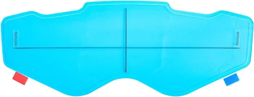 Vista 11 de Protector universal para casco de película antivaho con lente transparente, resistente a la niebla, 3.7 x 10.7 pulgadas, 2