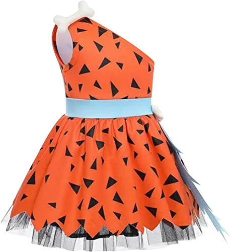 Vista 4 de Disfraz de guijarros de Halloween para niñas pequeñas, vestido de tul de malla, trajes de princesa para niñas, niños, fiesta, sesión de fotos