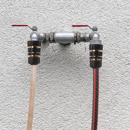 Vista 7 de Biswing Conector rápido de manguera de jardín de 3/4 pulgadas, accesorios de manguera de jardín de conexión rápida macho y hembra de aluminio