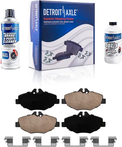Vista 128 de Detroit Axle - Kit de freno delantero para Dodge Ram 1500 Durango Dakota Chrysler Aspen Dakota Driver Side Disco Freno Pinza de freno de cerámica