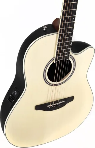 Vista 6 de Applause Traditional AB24-4S, guitarra electroacústica Cutaway de profundidad media