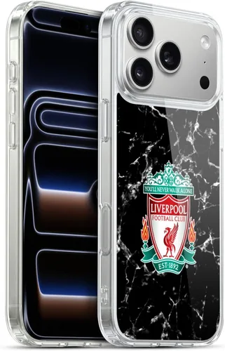 Vista 88 de Oficial LIVERPOOL Football Club 2017/18 Mármol Soft Gel Case para iPhone de Apple 7 Plus/8 PLUS Escudo negro.