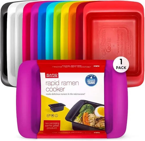 Vista 21 de Rapid Ramen Cooker Utensilios de cocina para microondas para ramen instantáneo Sin BPA y apto para lavavajillas Perfecto para dormitorio Negro