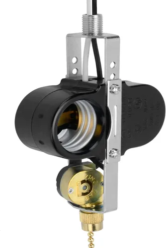 Vista 6 de Zing Ear - Interruptor de luz para ventilador de techo y piezas de repuesto de zócalo - Ze-310d, interruptor de cadena de tracción para soporte
