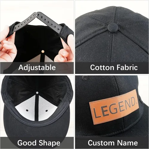 Vista 6 de Sombreros personalizados para bebés, gorras de béisbol personalizadas con nombre, gorras de camión ajustables para bebés, niños y adultos