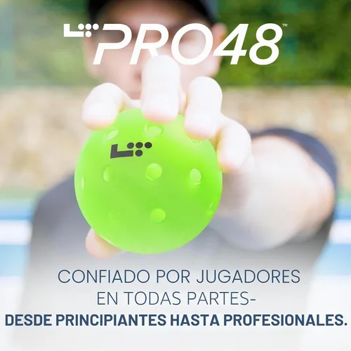 Vista 8 de LT Pro 48 Pickleball - Pelota oficial de PPA Tour con 48 agujeros y construcción duradera de 2 piezas