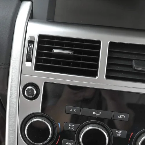 Vista 3 de YIWANG ABS cromo centro control salida de aire panel de ventilación cubierta marco ajuste para Land Rover Discovery Sport 2015+coche accesorios
