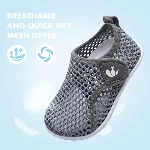 Vista 3 de JOINFREE Zapatos de agua para bebés y niños pequeños, sandalias para niños y niñas, zapatillas transpirables para caminar y correr