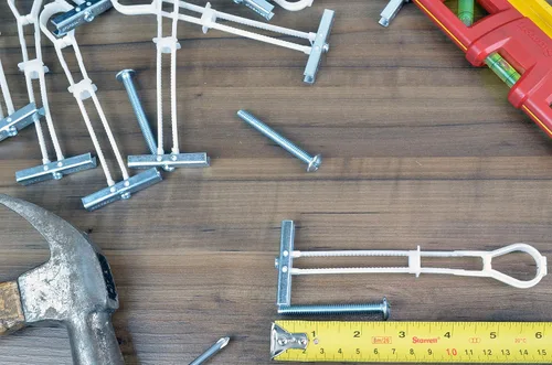 Vista 6 de SFOR Paquete de 60 anclajes de perno de palanca de 1/4 pulgadas Anclajes para paneles de yeso, tornillos para paneles de yeso, anclajes de pared