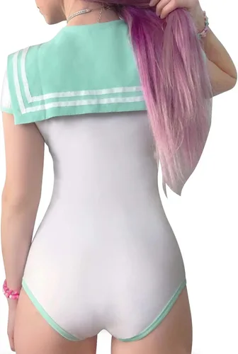 Vista 4 de Littleforbig - Pijama de algodón para enterizo, conjunto de falda mágica para cosplay