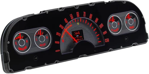 Vista 5 de Dakota Digital RTX-60C-PU-X Sistema de instrumentos de calibre Retrotech compatible con Chevy Pickup 1960-63