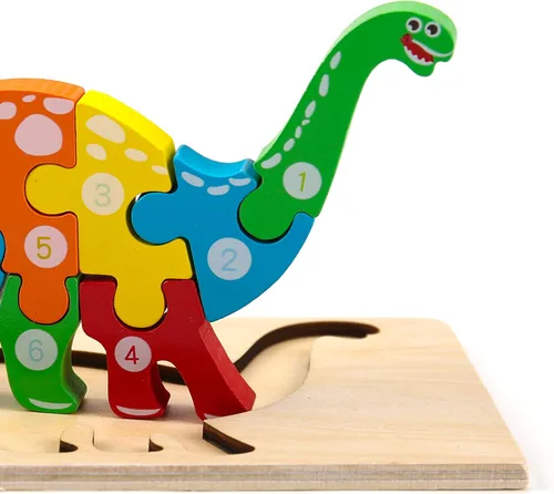Vista 7 de Montessori Mama Rompecabezas de madera para niños de 3 a 5 años, juguetes Montessori para niños de 3 años, juguetes de animales para niños pequeños