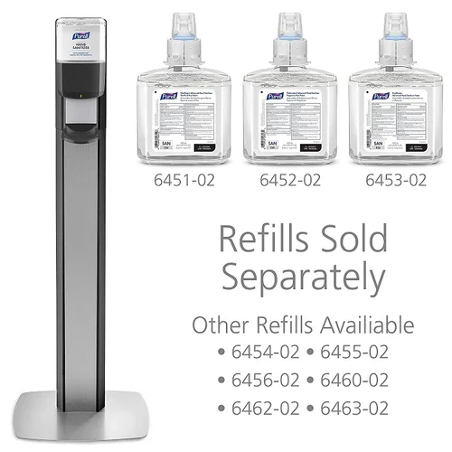 Vista 4 de PURELL MESSENGER 7316-DS-SLV - Soporte de suelo con dispensador automático ES6, grafito (paquete de 1)