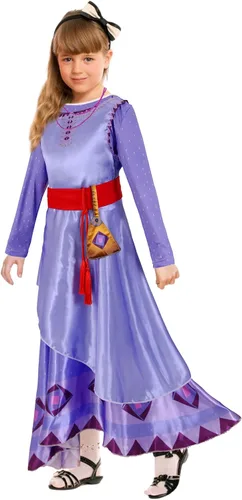 Vista 3 de Ainiel Wish Asha - Disfraz de princesa para niñas, disfraz medieval para juegos de rol, disfraz de Halloween