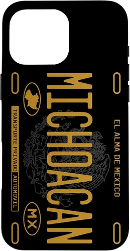 Vista 19 de Michoacano Michoacan Mexican State License Plate Phone Case for iPhone 17