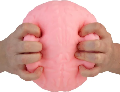 Vista 4 de ORB Easy Sqweezy Jumbo Brainy - Cerebro grande, divertido, lento y blando