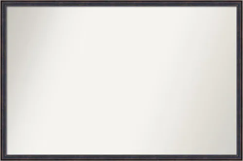 Vista 14 de Amanti Art Espejo de baño de bronce para sobre el fregadero, 25 x 26 pulgadas, espejo rectangular de bronce oscuro, marco de madera tradicional