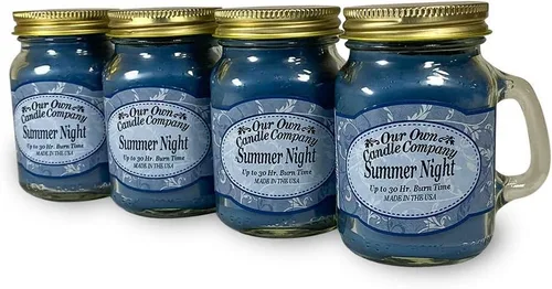 Vista 40 de Grandma's Kitchen - Mini vela perfumada en tarro Mason de Our Own Candle Company, 3.5 onzas (paquete de 4)