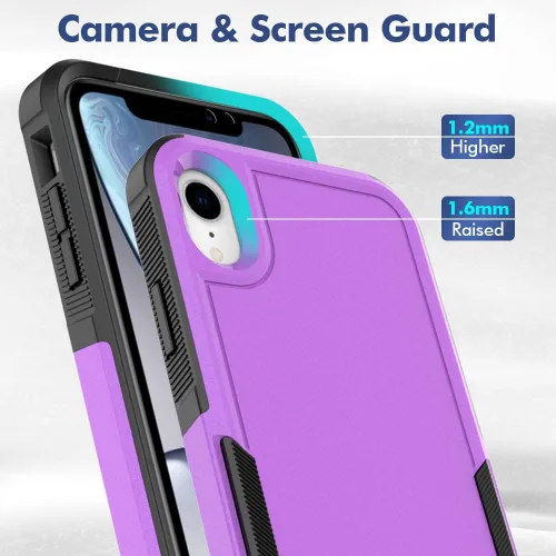Vista 329 de Jeylly Funda para iPhone SE/Funda para iPhone 5S, Exterior de Plástico Duro que Absorbe Golpes + Interior de Silicona de Goma Defensor contra
