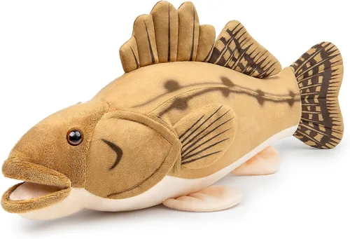 Vista 12 de Juguete de peluche realista de salmón atlántico, muñecas para niños, 17 pulgadas