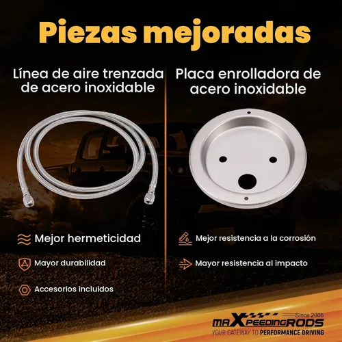 Vista 3 de MaXpeedingrods - Kit de bolsas de suspensión neumática para Chevy Silverado 1500 2019-2026 Negro