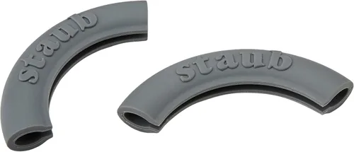 Vista 3 de Staub 40509-916 Cubierta de mango de silicona, redonda, agarradera, manoplas, producto auténtico Gris