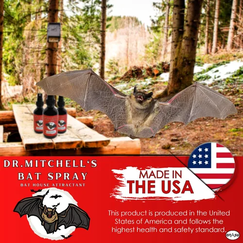 Vista 5 de Dr. Mitchell's - Espray para murciélagos, señuelo atractivo para casas de murciélagos, botella de 2 onzas, fórmula de feromonas totalmente natural